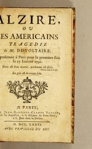 Tapa de Alzire, ou les Americains
