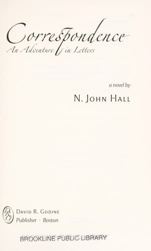 Tapa de Correspondence