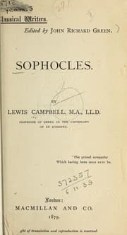 Tapa de Sophocles