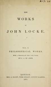 Tapa de The works of John Locke