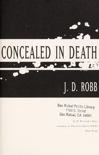 Tapa de Concealed in Death