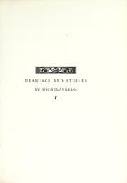Tapa de Drawings and studies by Michelangelo in the University Galleries, Oxford