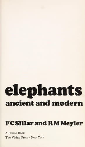 Tapa de Elephants ancient and modern