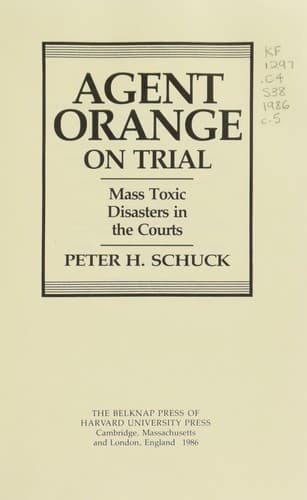 Tapa de Agent Orange on trial