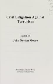 Tapa de Civil litigation against terrorism