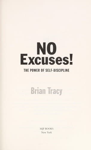 Tapa de No excuses!