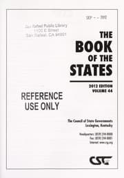 Tapa de The Book of the states 2012