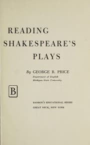 Tapa de Reading Shakespeare's plays