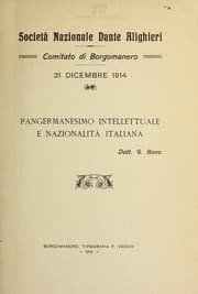 Tapa de Pangermanesimo intellettuale e nazionalita italiana