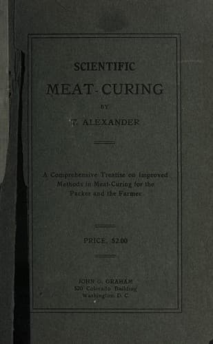 Tapa de Scientific meat-curing