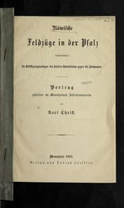 Tapa de Ro mische feldzu ge in der Pfalz insbesondere die befestigungsanlagen des Kaisers Valentinian gegen die Alemannen