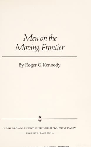 Tapa de Men on the moving frontier