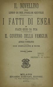 Tapa de Il Novellino ossia libro di bel parlar gentile