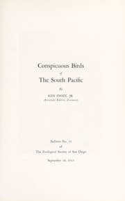 Tapa de Conspicuous birds of the South Pacific