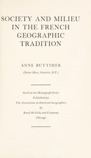 Tapa de Society and milieu in the French geographic tradition