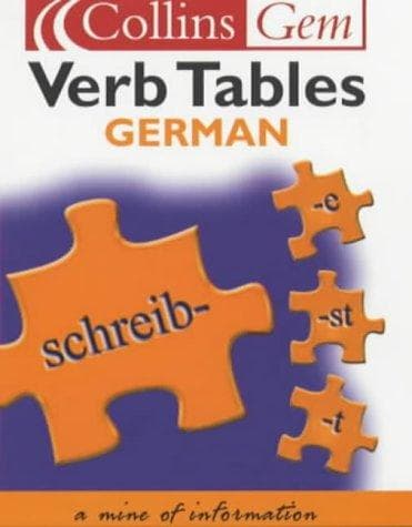 Tapa de German Verb Tables