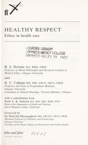 Tapa de Healthy respect