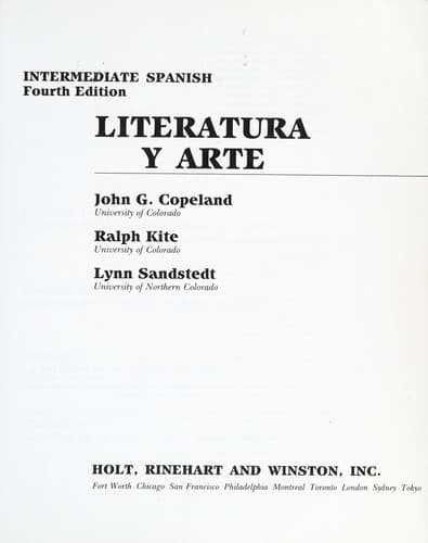 Tapa de Intermediate Spanish.