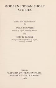 Tapa de Modern Indianshort stories