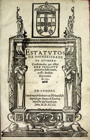 Tapa de Estatvtos da Vniversidade de Coimbra