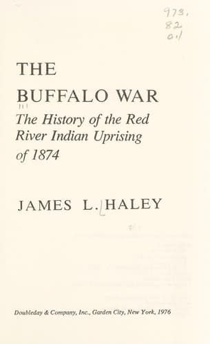 Tapa de The buffalo war