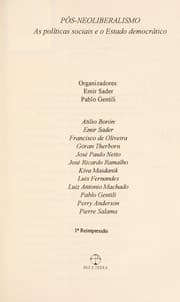 Tapa de Po s-neoliberalismo
