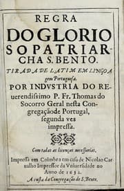 Tapa de Regra do glorioso patriarcha S. Bento
