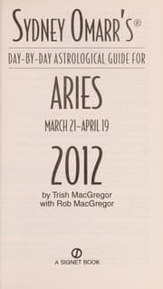 Tapa de Sydney Omarr's day-by-day astrological guide for Aries, March 21-April 19, 2012