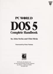 Tapa de PC world DOS 5 complete handbook