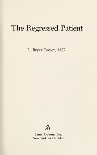 Tapa de The regressed patient