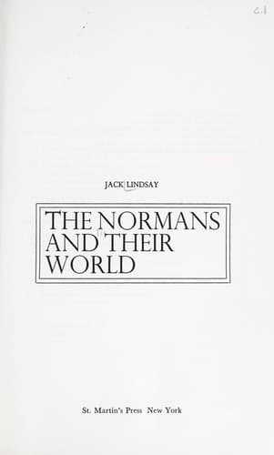 Tapa de The Normans and their world