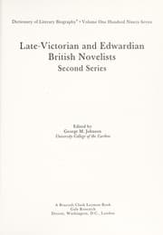 Tapa de Late Victorian and Edwardian British Novelists