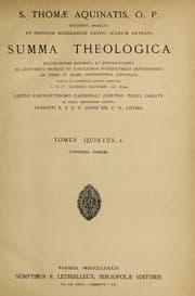 Tapa de S. Thom©Œ Aquinatis summa theologica
