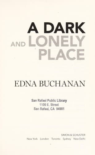 Tapa de A dark and lonely place