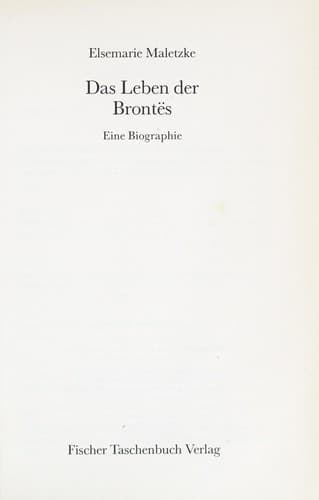 Tapa de Das Leben der Bronte s