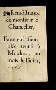 Tapa de Remo strance de monsieur le chancelier
