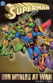 Tapa de Superman, our worlds at war