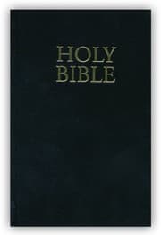 Tapa de King James Version Large Print Compact Bible - Black Hardcover