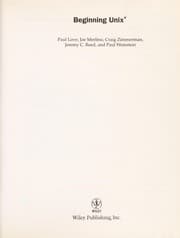 Tapa de Beginning Unix