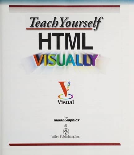 Tapa de Teach yourself HTML visually
