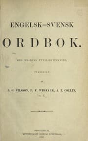 Tapa de Engelsk-svensk ordbok