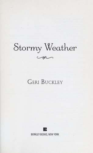 Tapa de Stormy weather