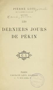 Tapa de Les derniers jours de P©♭kin