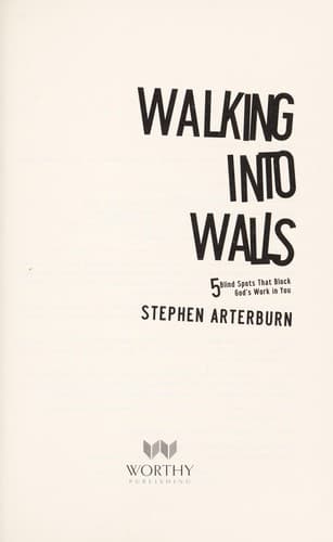 Tapa de Walking into walls