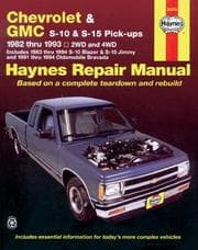 Tapa de Chevrolet S-10, GMC S-15, Olds Bravada automotive repair manual