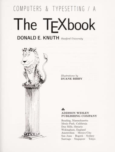 Tapa de The TeXbook