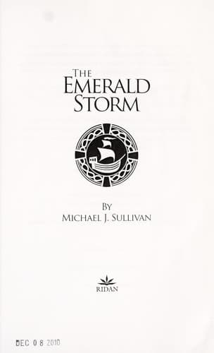 Tapa de The emerald storm