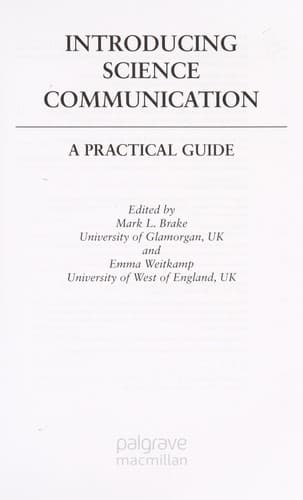 Tapa de Introducing science communication