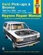 Tapa de Ford pick-ups & Bronco automotive repair manual