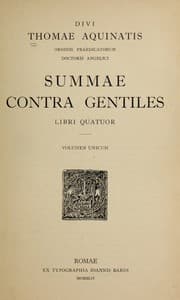 Tapa de Summae contra gentiles libri quatuor